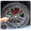 Car cleaning and beauty wheel hub brush, imitation wool fiber rod brush, car gap cleaning brush, large, medium and small wool brush Specification image